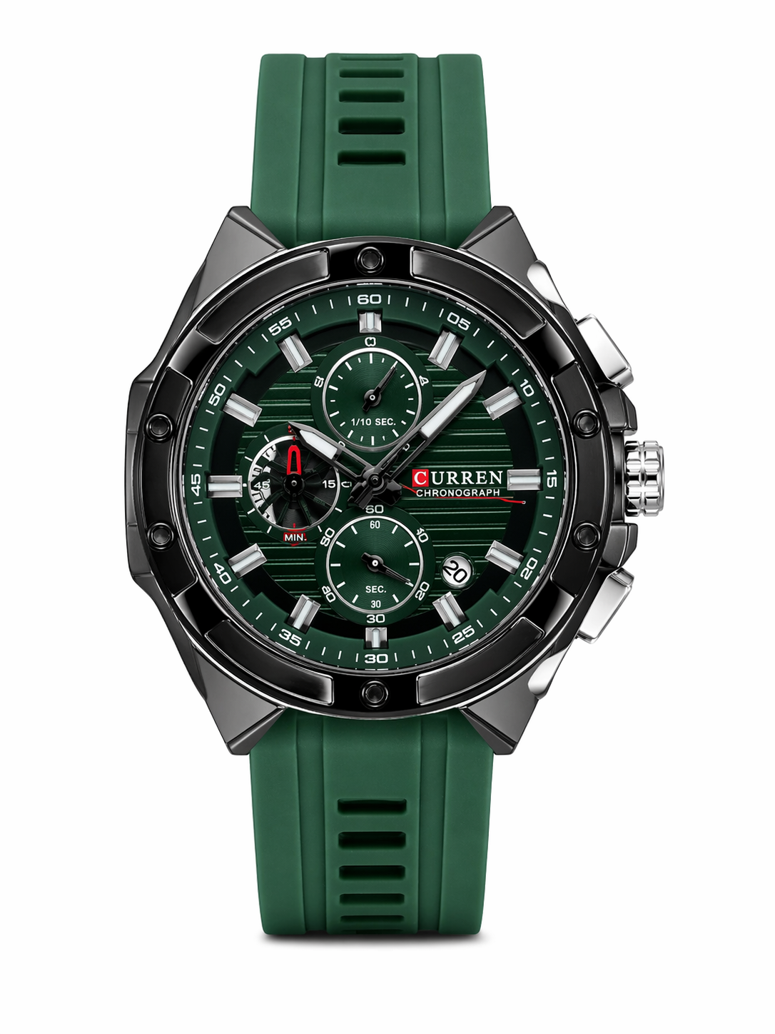 Multi-Function Sport Watch for Men – Chronograph Green