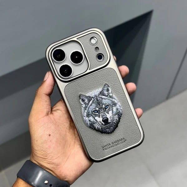 Unisex Leather Embroidery iPhone