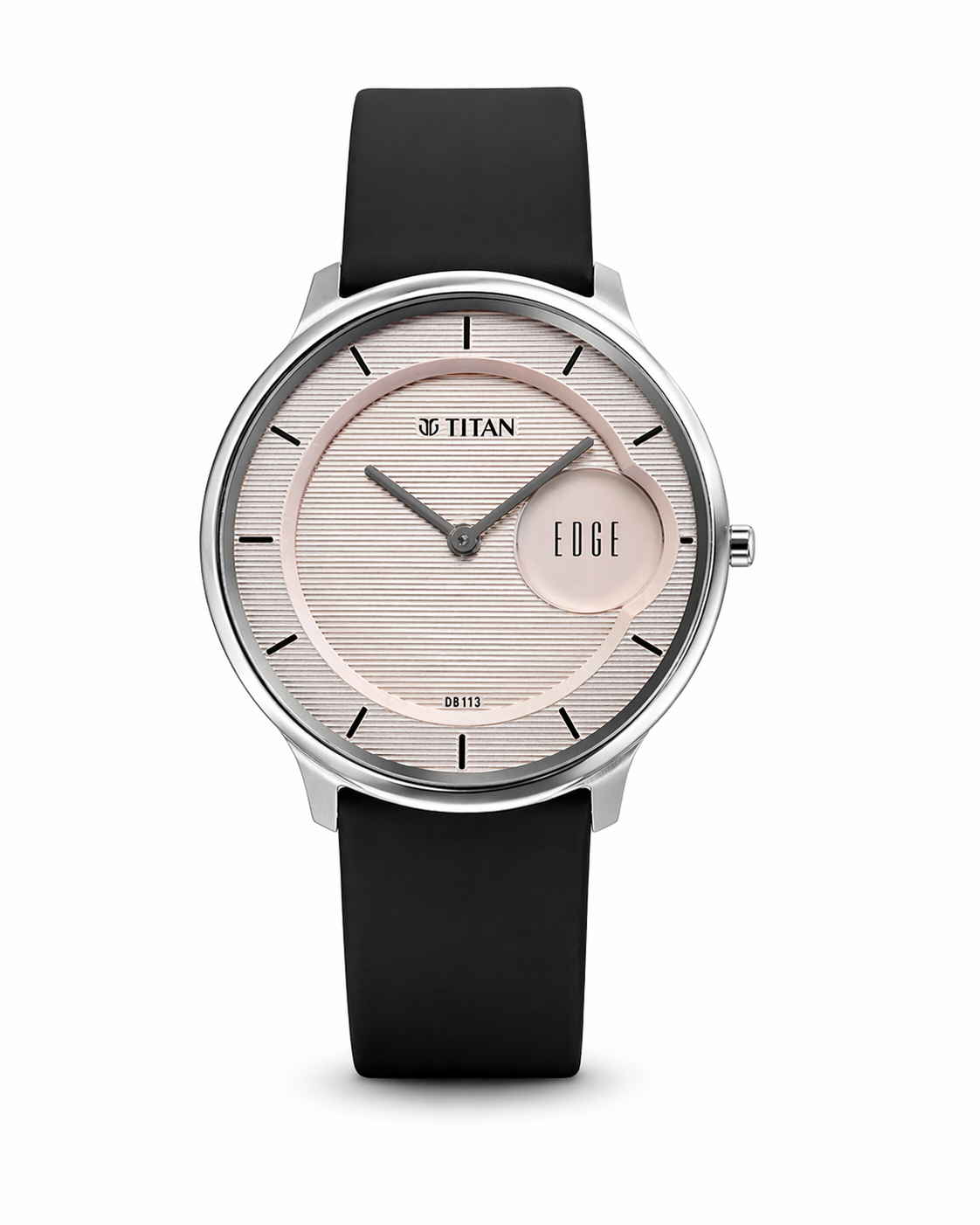 Men’s Slim Edge Minimal Watch – Black Strap