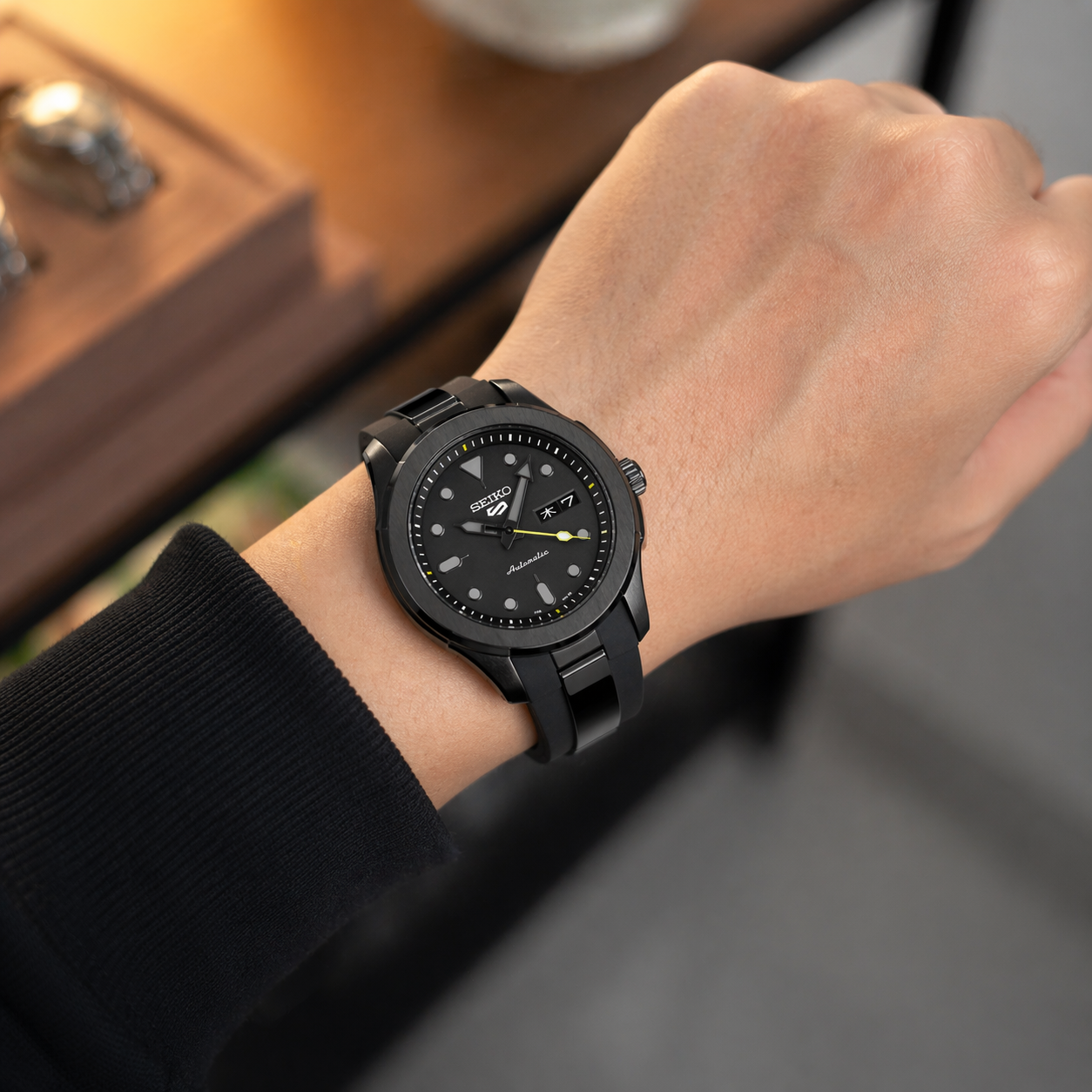 Midnight Black Edge Automatic Watch