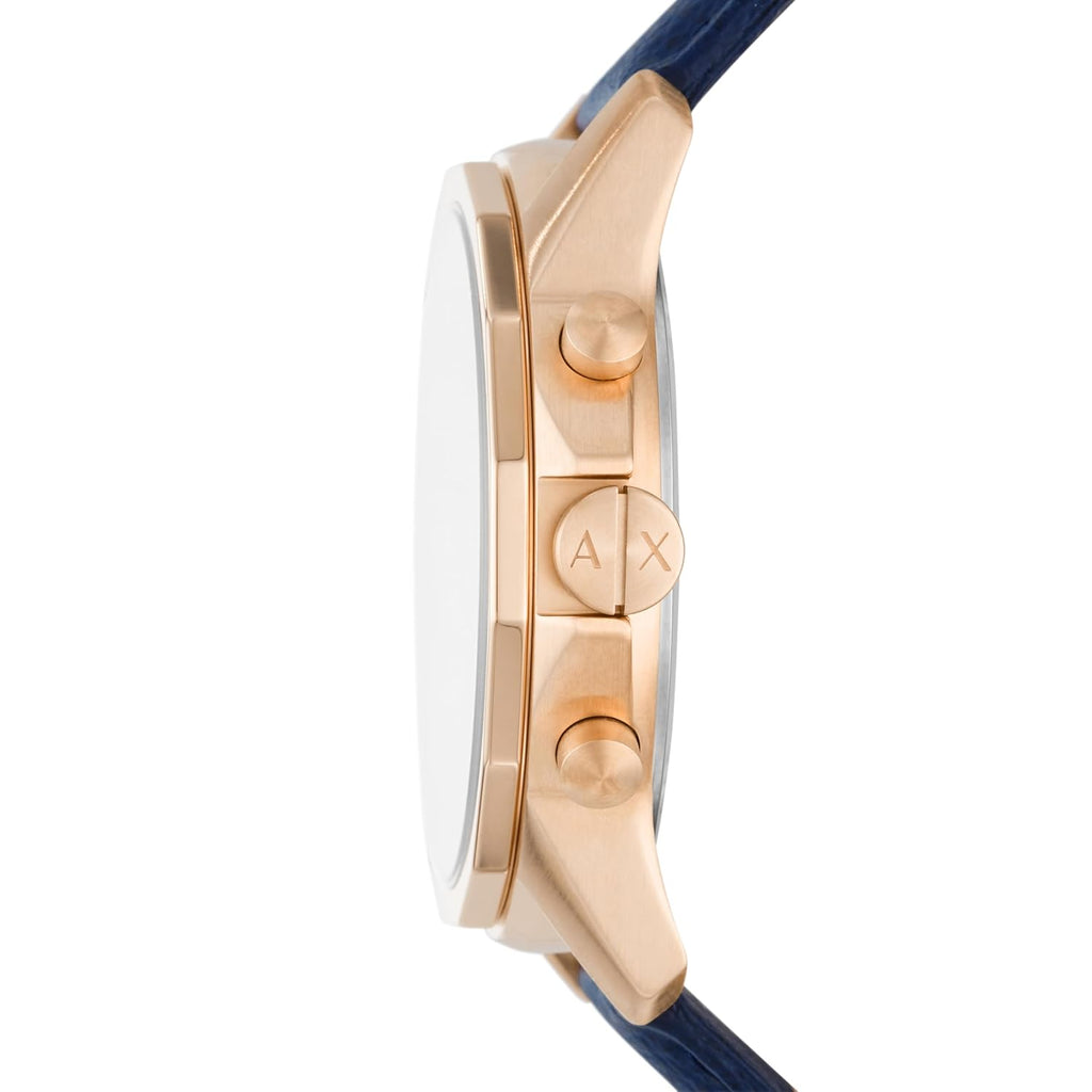 Leather Analog Blue Dial Men Watch Blue Band