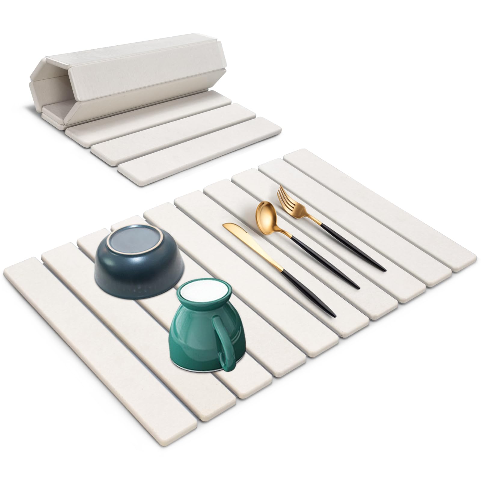 Large Stone Dish Drying Mats for Kitchen Counter