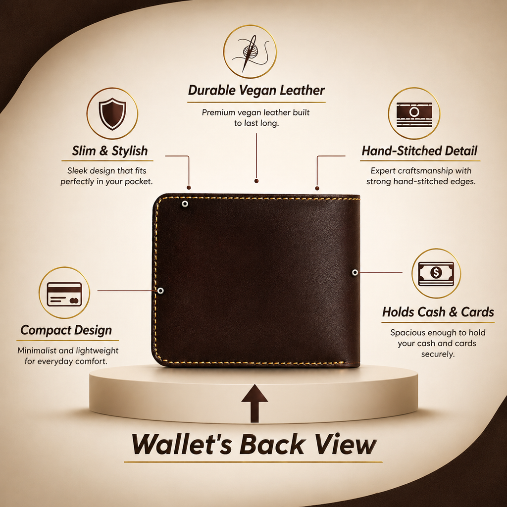 Customize Name & Charm Royal Craft Wallet
