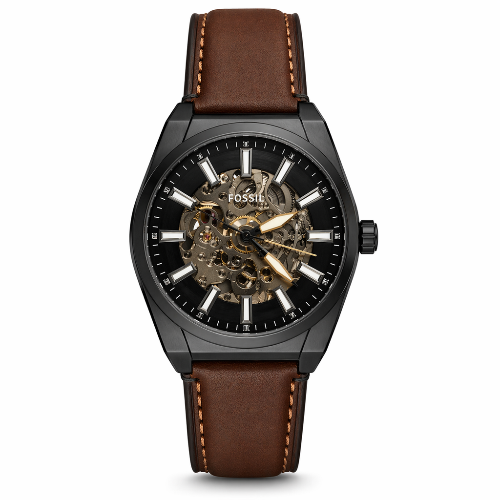 Urban Steel Automatic Skeleton Watch