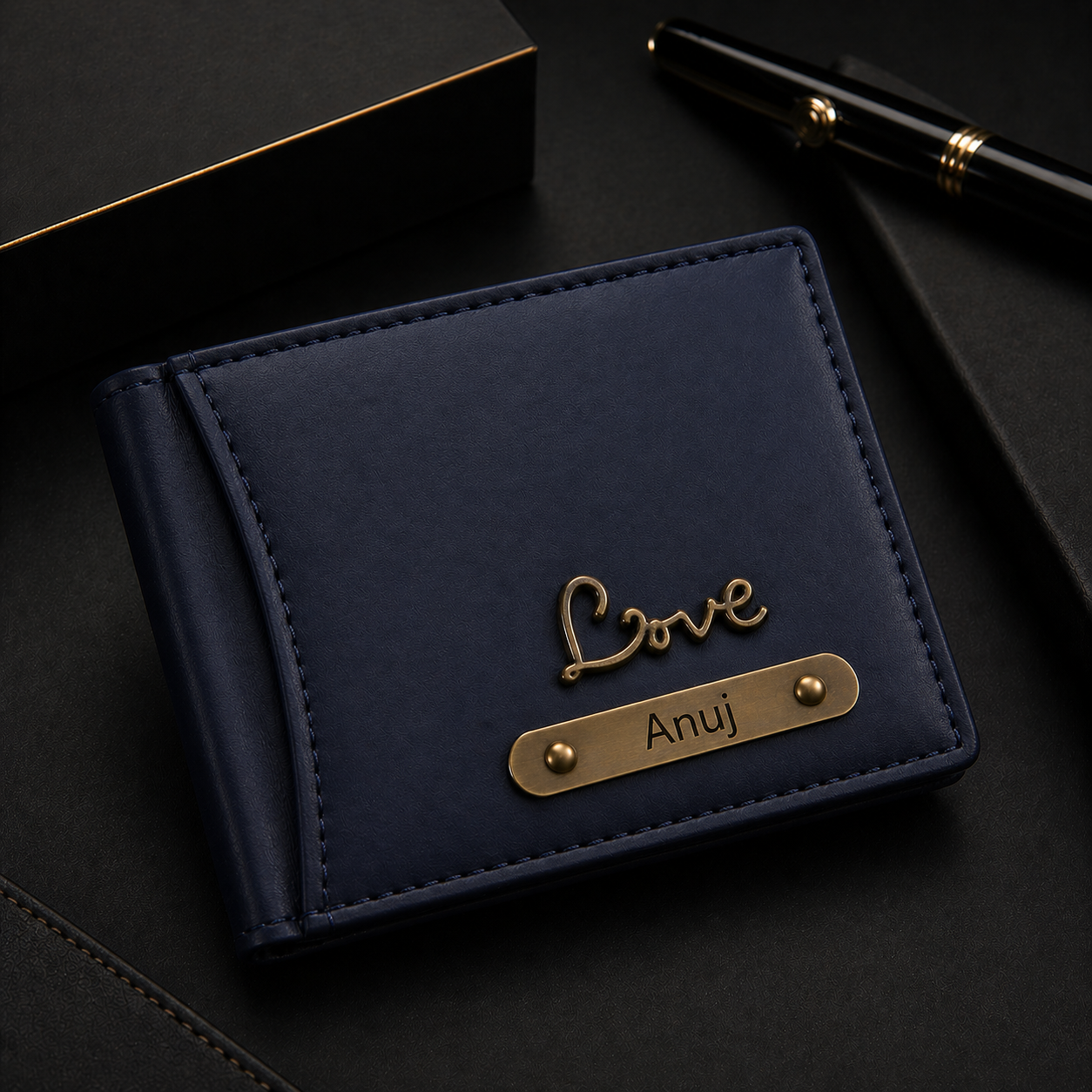 Customize Name & Charm Royal Craft Wallet