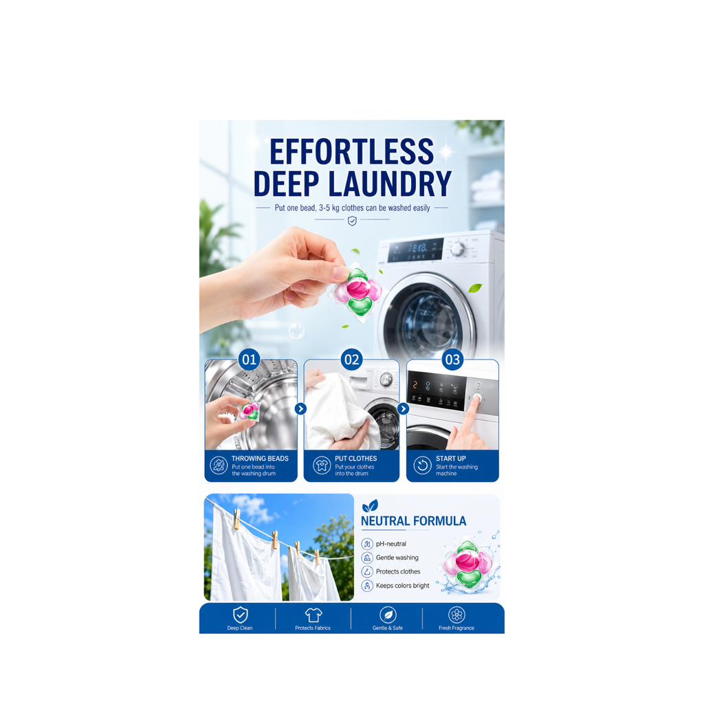 5 In 1 CrystalWash Laundry Pods Storage Box