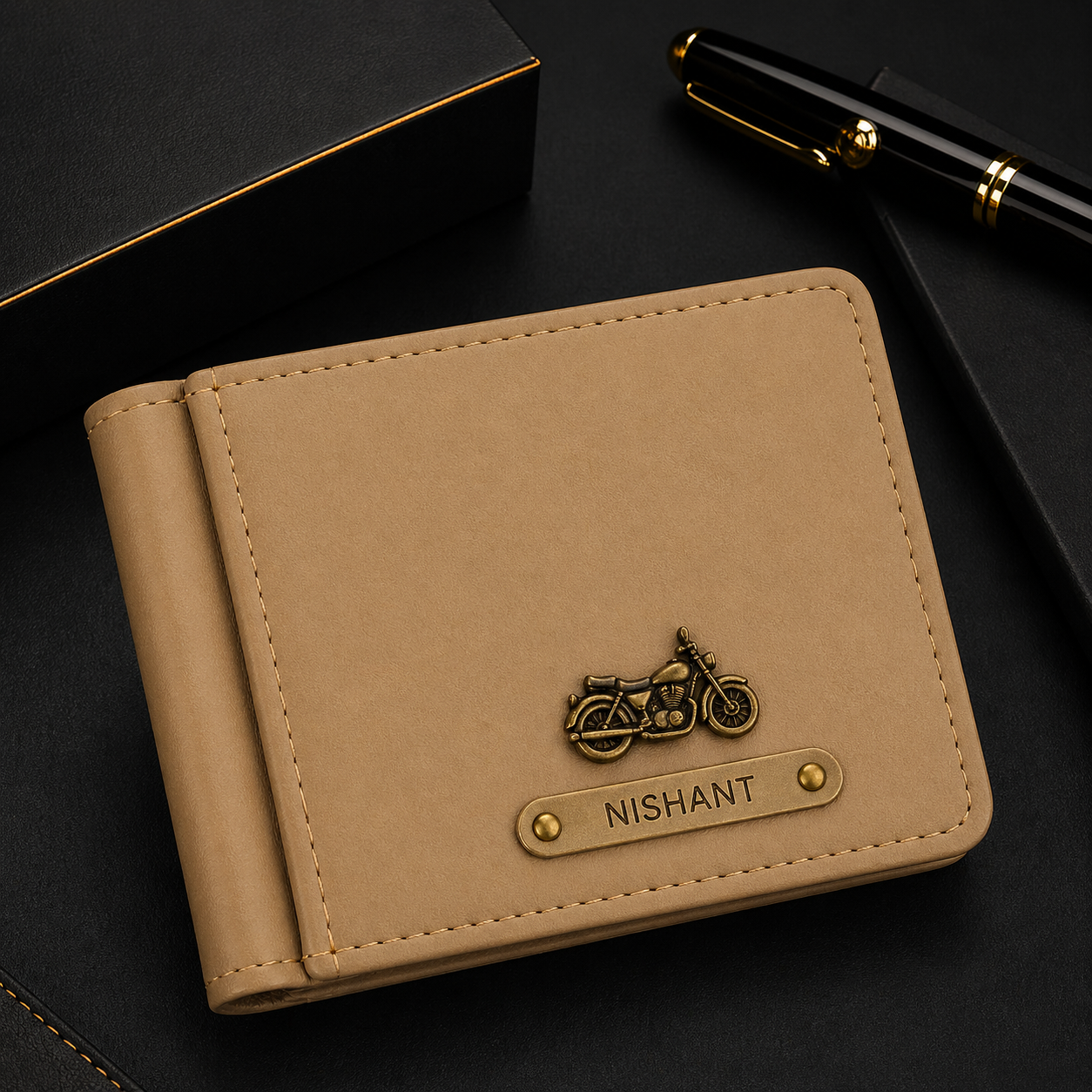 Customize Name & Charm Royal Craft Wallet