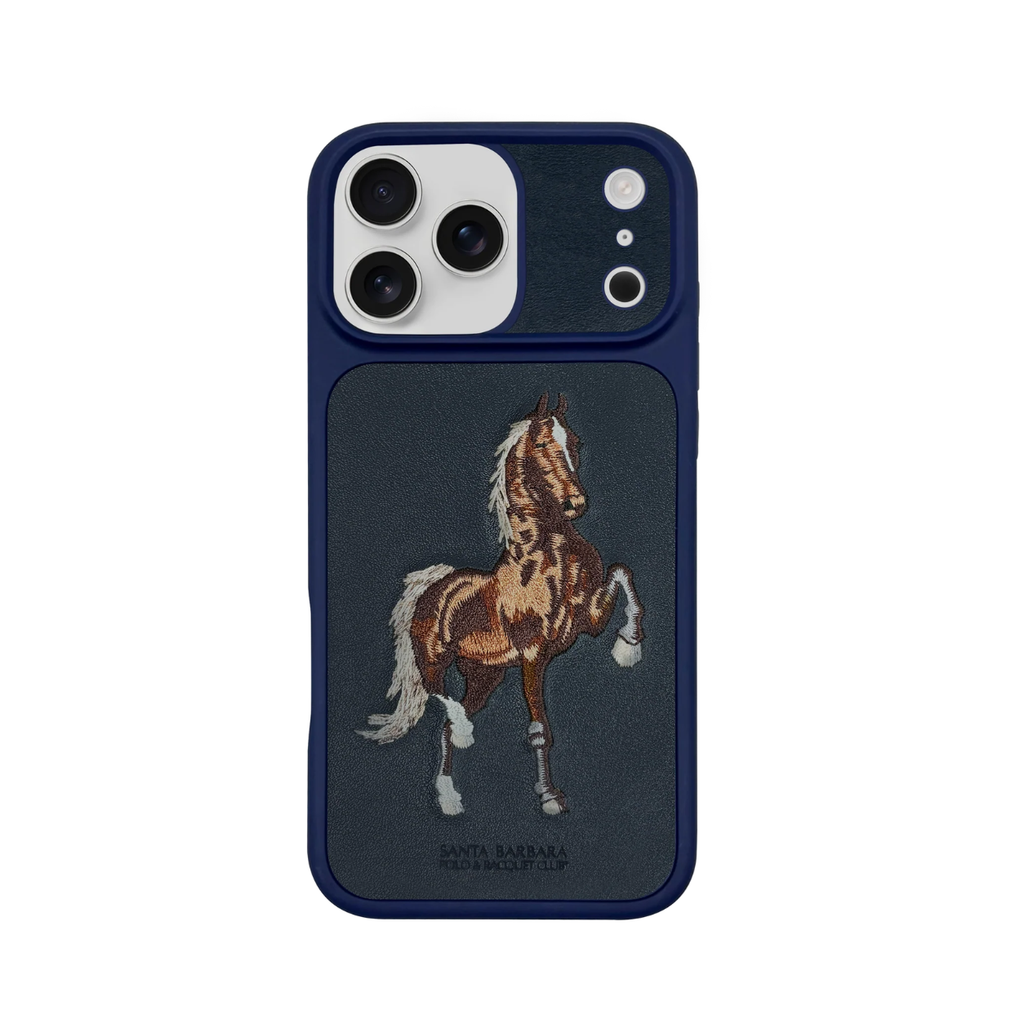 Horse Emoidery Boris Santa Barbara Case