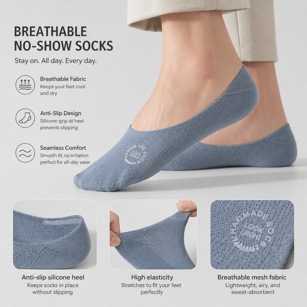 Sweat-Free Ankle Socks