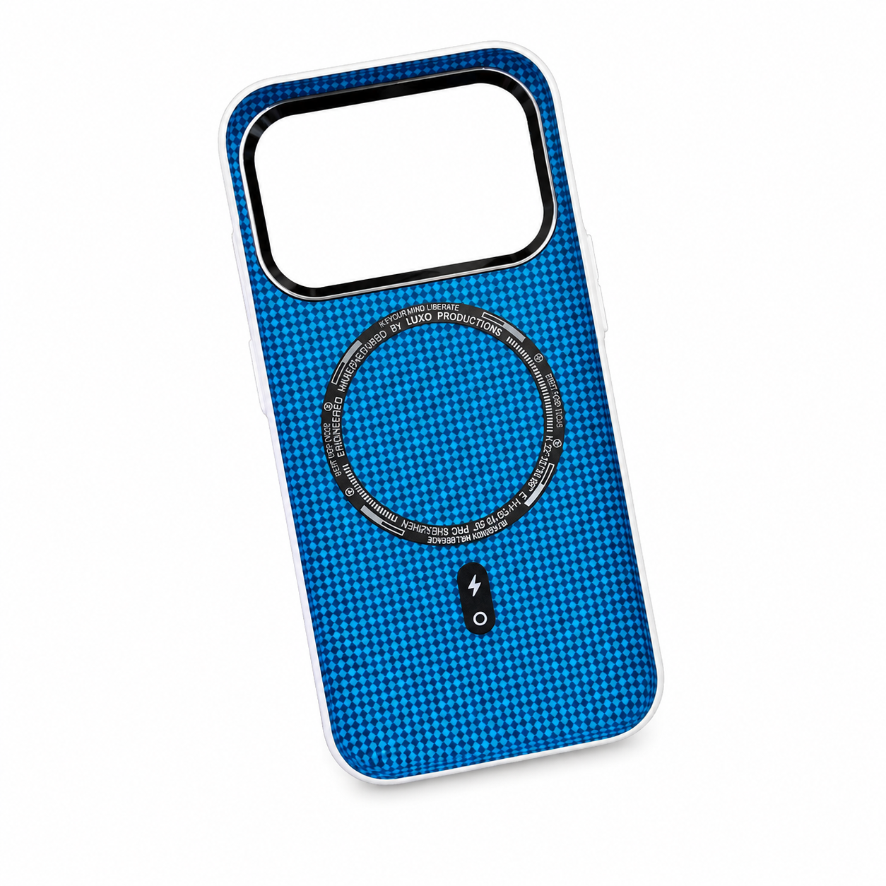 Luxo Carbon Case White